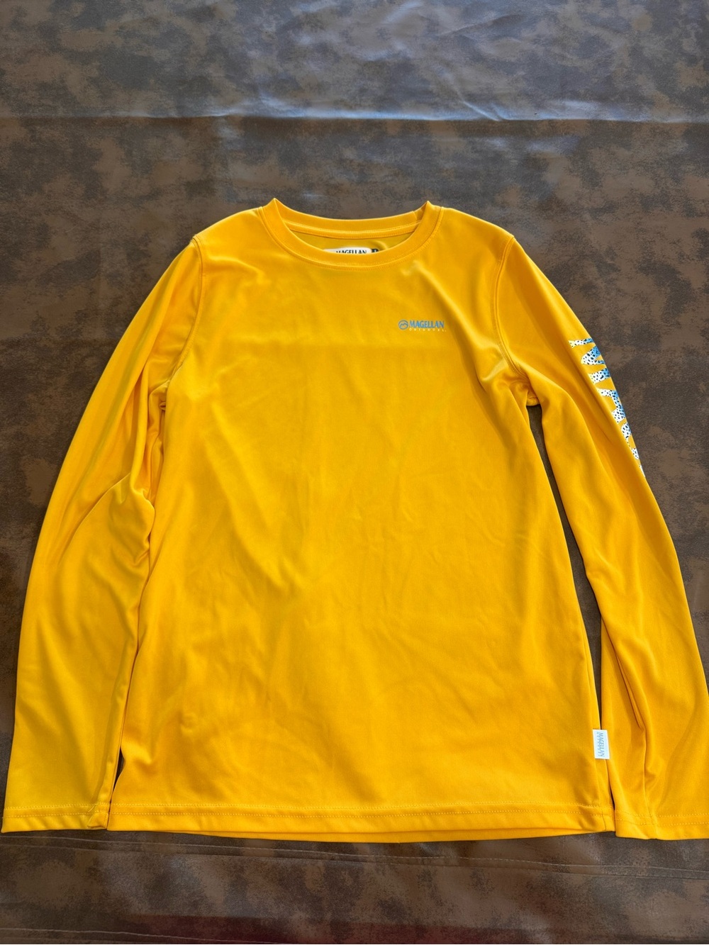 Fish Gear Magellan Outdoors Men's Long Sleeve Performance Shirt - Bright Yellow